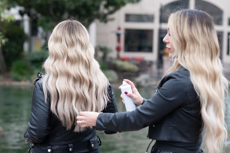 Expert hair extensions in Brentwood, CA, hand-tied by Erika Creston of Vamp Salon