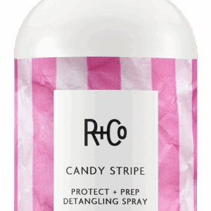 CANDY STRIPE Protect + Prep Detangling Spray - R+Co, available at Vamp Salon Brentwood