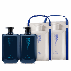 BLEU Essentials Shampoo & Conditioner Liter Set - R+Co, available at Vamp Salon Brentwood