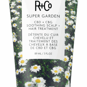 SUPER GARDEN CBD + CBG Soothing Scalp + Hair Treatment - R+Co, available at Vamp Salon Brentwood