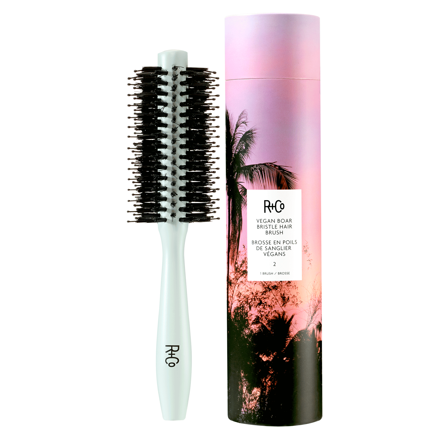 VEGAN BRISTLE ROUND HAIR BRUSHES 2 - R+Co available at Vamp Salon Brentwood - Vamp Salon Extension Studio VEGAN BRISTLE ROUND HAIR BRUSHES #2 - R+Co, available at Vamp Salon Brentwood