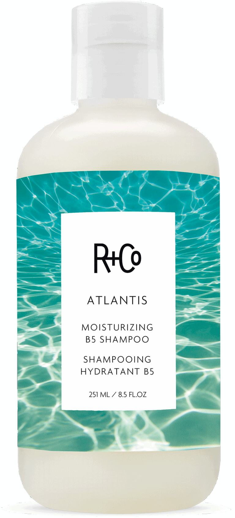 Authentic R+Co ATLANTIS Moisturizing B5 Shampoo at Vamp Salon Extension Studio Brentwood